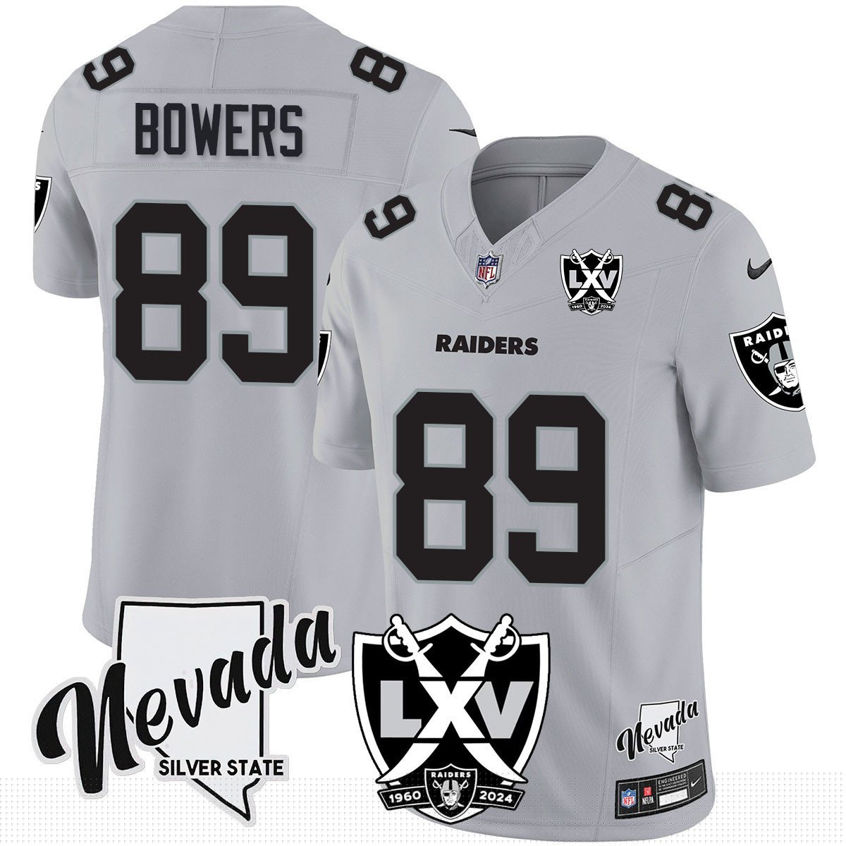 Raiders 2025 Vapor Limited Jersey - 65th Anniversary - All Stitched