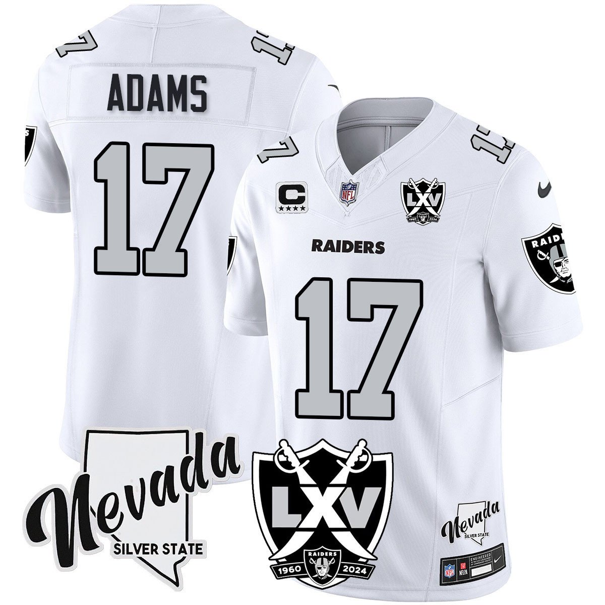 Raiders 2025 Vapor Limited Jersey - 65th Anniversary - All Stitched