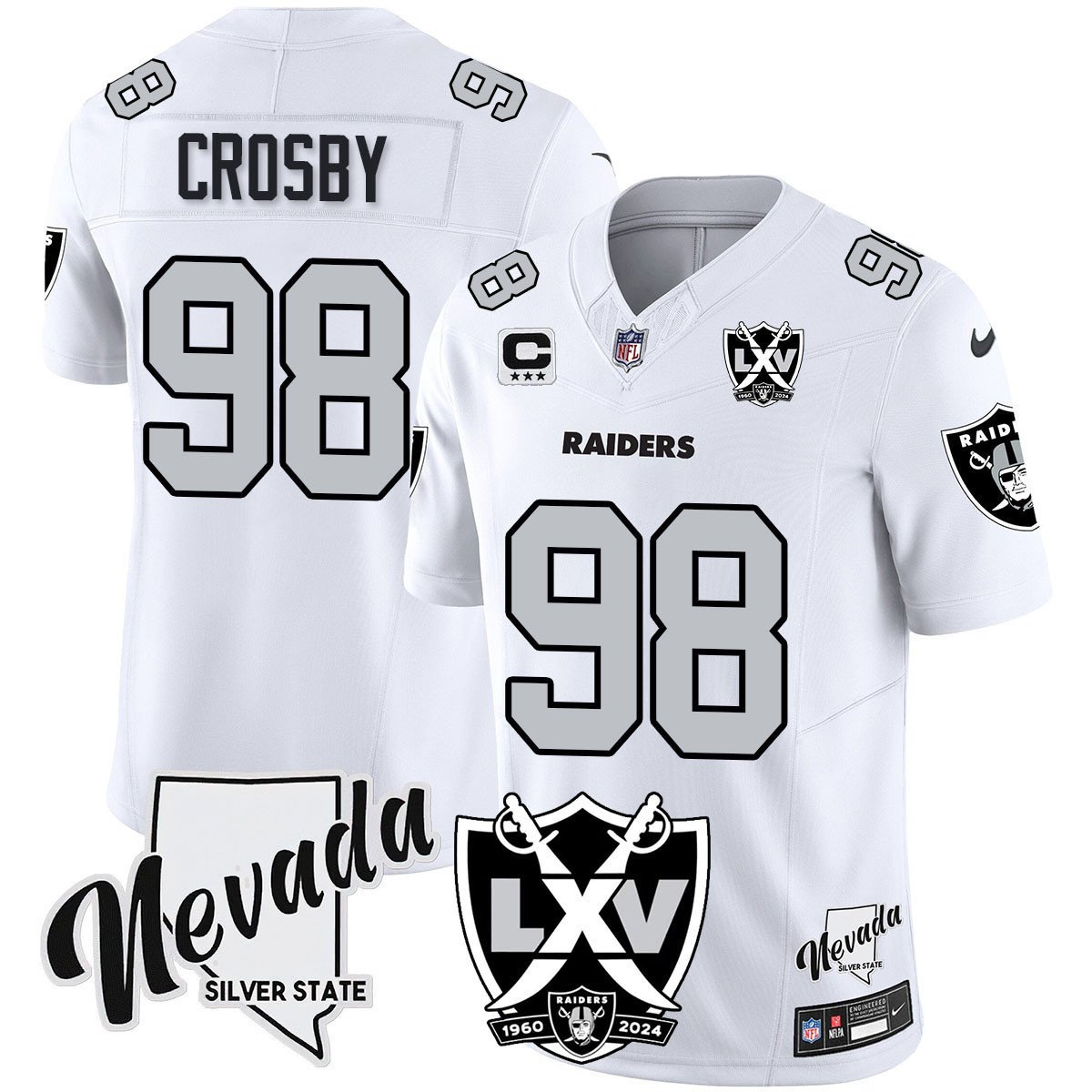 Raiders 2025 Vapor Limited Jersey - 65th Anniversary - All Stitched