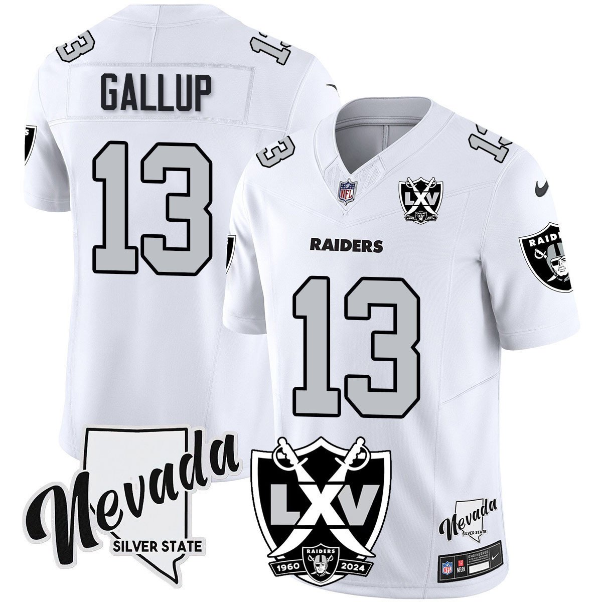 Raiders 2025 Vapor Limited Jersey - 65th Anniversary - All Stitched
