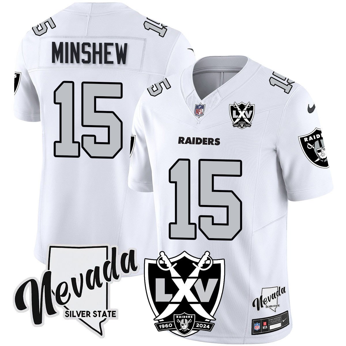 Raiders 2025 Vapor Limited Jersey - 65th Anniversary - All Stitched