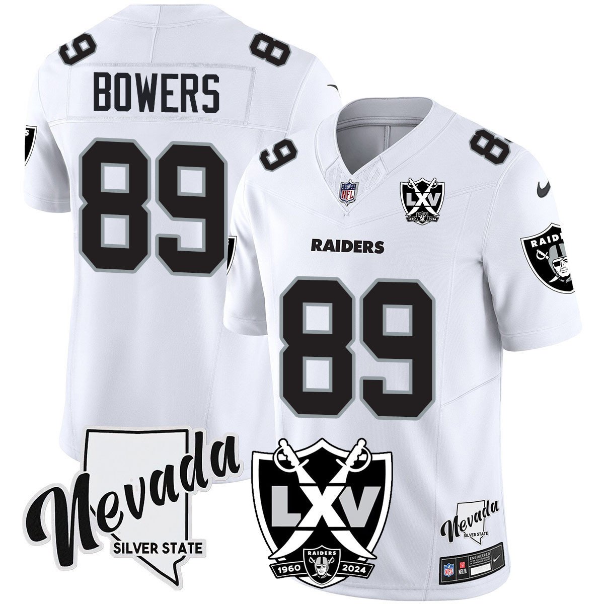Raiders 2025 Vapor Limited Jersey - 65th Anniversary - All Stitched