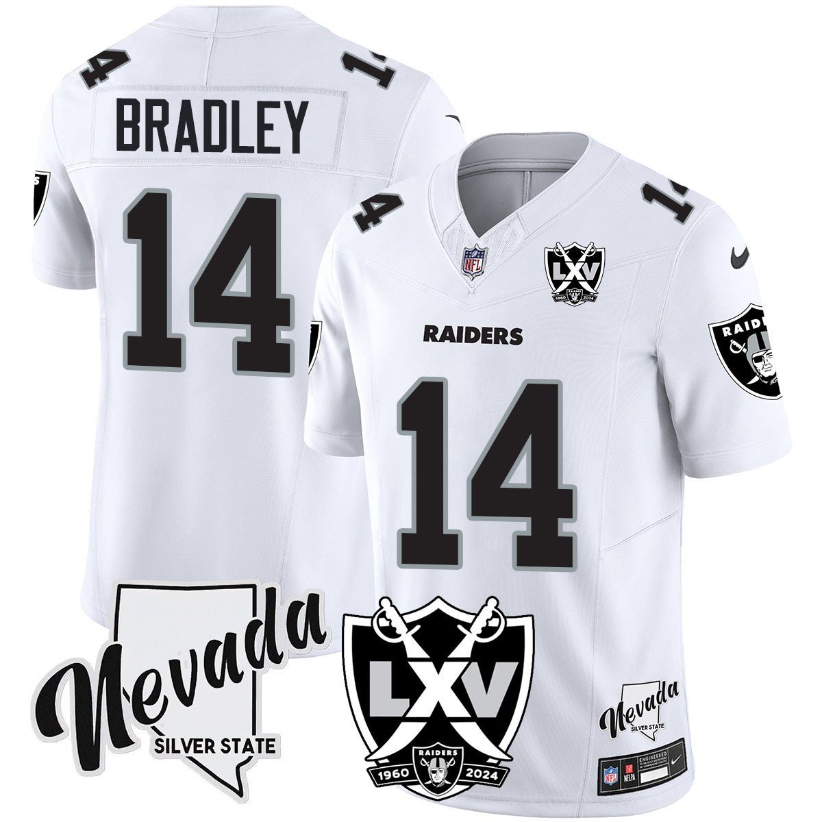 Raiders 2025 Vapor Limited Jersey - 65th Anniversary - All Stitched