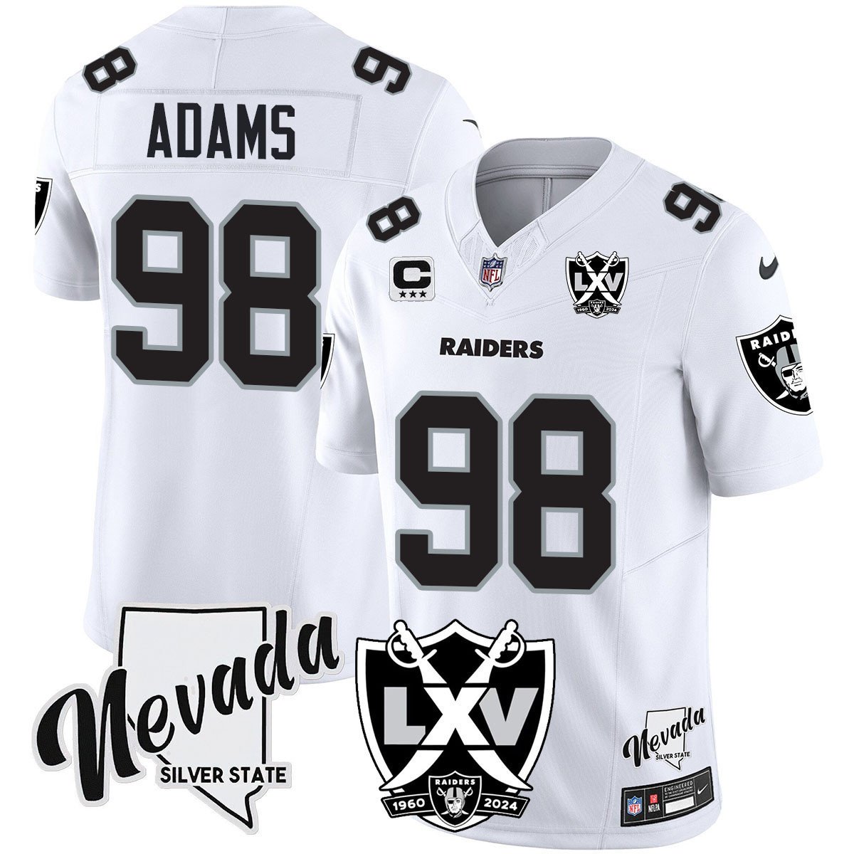 Raiders 2025 Vapor Limited Jersey - 65th Anniversary - All Stitched