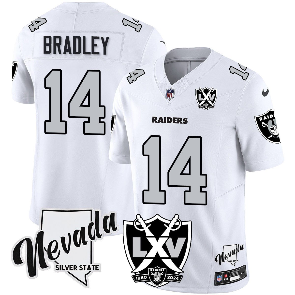 Raiders 2025 Vapor Limited Jersey - 65th Anniversary - All Stitched