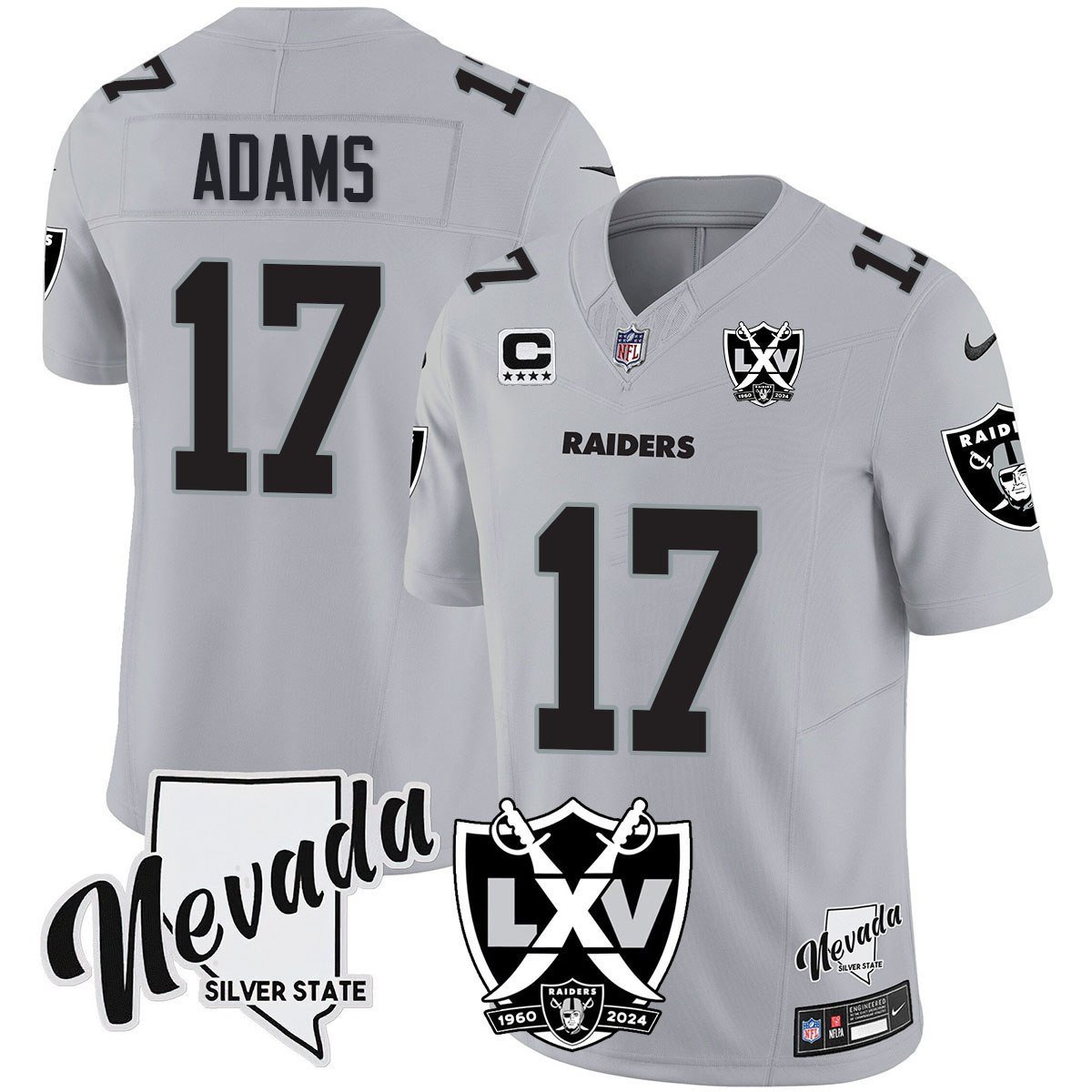 Raiders 2025 Vapor Limited Jersey - 65th Anniversary - All Stitched